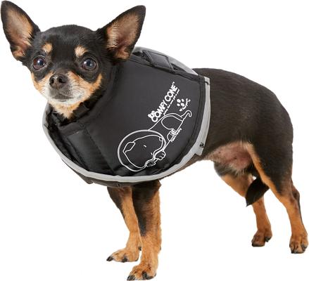 Show full view: All Four Paws Comfy Cone E-Collar for Dogs & Cats, Black, X-Small slide 4 of 13