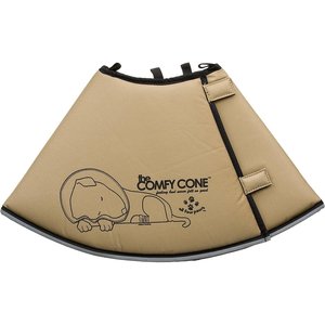 All Four Paws Comfy Cone E-Collar for Dogs & Cats, Tan, Large