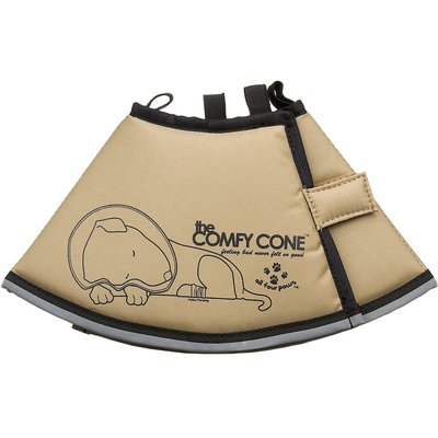 All Four Paws All Four Paws Comfy Cone E-Collar for Dogs & Cats, Tan, Small