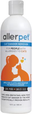 Show full view: Allerpet Dander Remover, 12-fl oz bottle + Purina Pro Plan LiveClear Rinse-Free Allergen Reducing Cat Shampoo Spray, 8.5-fl oz bottle slide 2 of 9