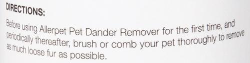 Show full view: Allerpet Pet Dander Remover, 12-fl oz bottle slide 5 of 7