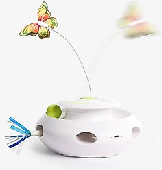 allforpaws 3-in-1 Feline Ultimate Interactive Cat Toy, White