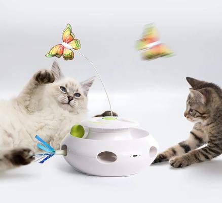 Show full view: allforpaws 3-in-1 Feline Ultimate Interactive Cat Toy, White slide 9 of 11