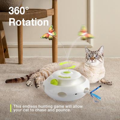 Show full view: allforpaws 3-in-1 Feline Ultimate Interactive Cat Toy, White slide 4 of 11