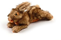 allforpaws Classic Brown Rabbit Plush Dog Toy, Brown, Large slide 2 of 8