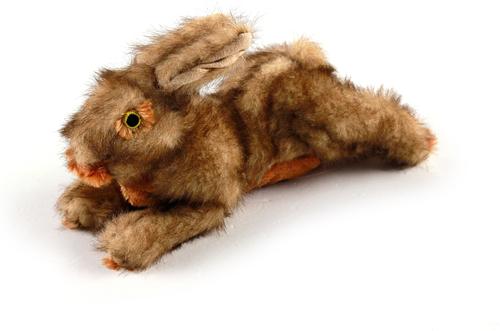 Show full view: allforpaws Classic Brown Rabbit Plush Dog Toy, Brown, Large slide 8 of 9