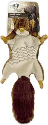 allforpaws Classic Road Kill Mouse Plush Dog Toy, Brown