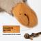 Show in main carousel: allforpaws Classic Road Kill Mouse Plush Dog Toy, Brown slide 5 of 7