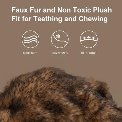 Show full view: allforpaws Classic Road Kill Mouse Plush Dog Toy, Brown slide 2 of 7