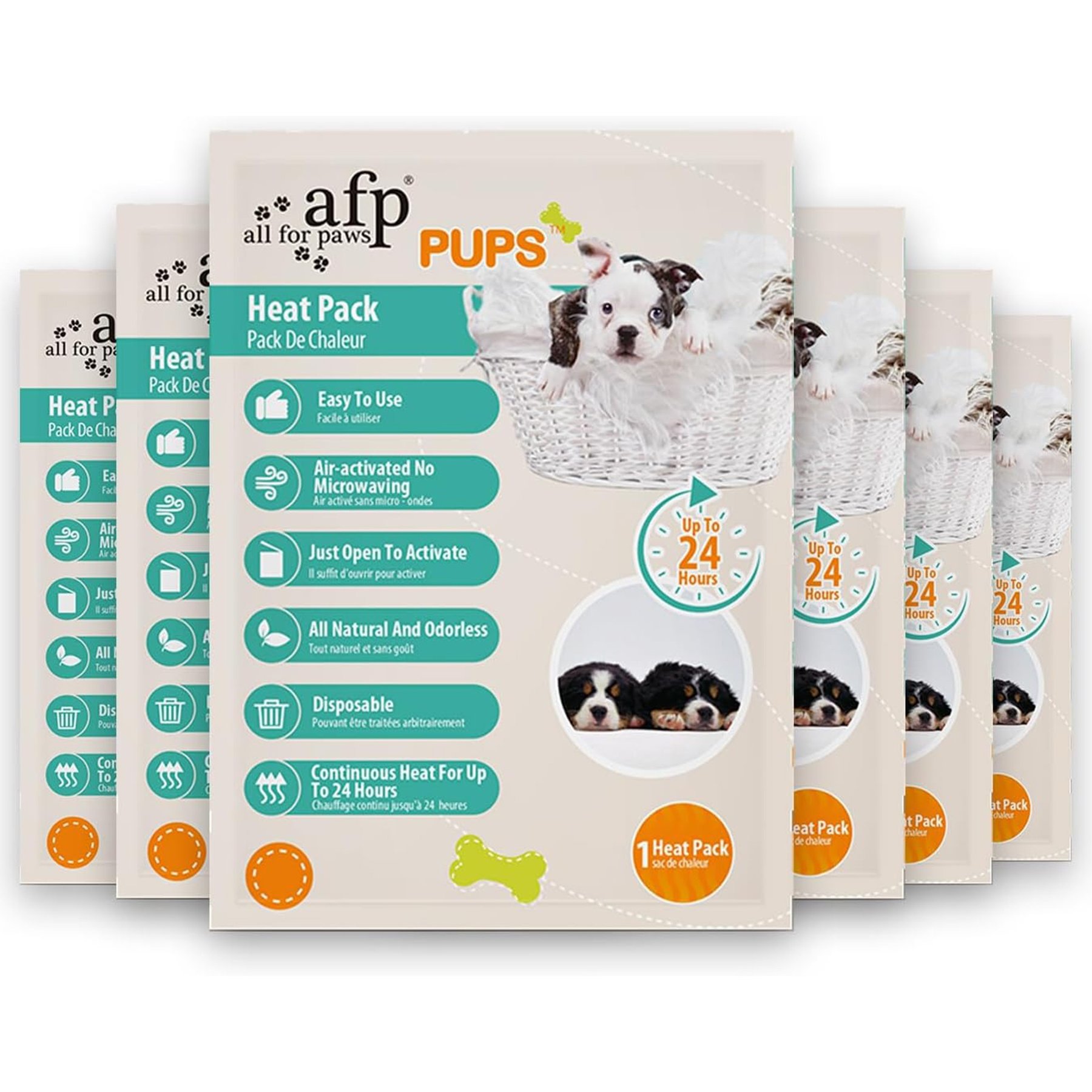 allforpaws Dog Toy Heat Pack Refill, 12 count