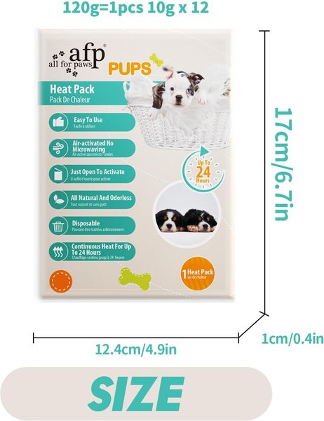 Show full view: allforpaws Dog Toy Heat Pack Refill, 12 count slide 7 of 9