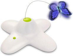allforpaws Flutter Bug Interactive Cat Toy, White