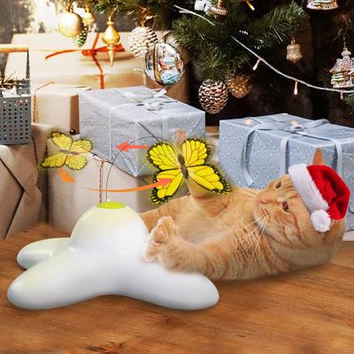 Show full view: allforpaws Flutter Bug Interactive Cat Toy, White slide 9 of 11