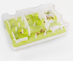 allforpaws Interactives Cat Puzzle Feeder Toy, Green
