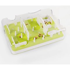 allforpaws Interactives Cat Puzzle Feeder Toy, Green
