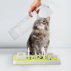 allforpaws Interactives Cat Puzzle Feeder Toy, Green slide 2 of 9