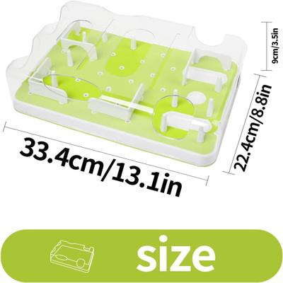 Show full view: allforpaws Interactives Cat Puzzle Feeder Toy, Green slide 7 of 11