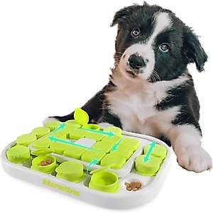 allforpaws Interactives Dog Sokudo Treat Dispensing Dog Puzzle Toy, Green