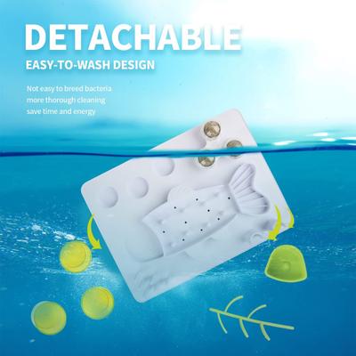 Show full view: allforpaws Interactives Enjoy The Fish Treat Dispensing Cat Puzzle Toy, Green slide 7 of 10