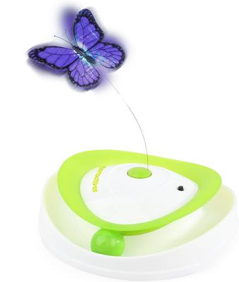 Show full view: allforpaws Interactives Roll Around Flutter Bug Cat Motion Toy, Green slide 9 of 9