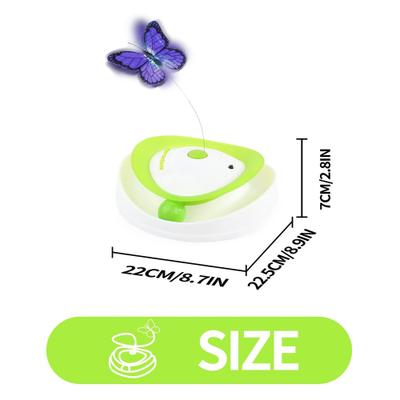 Show full view: allforpaws Interactives Roll Around Flutter Bug Cat Motion Toy, Green slide 6 of 9