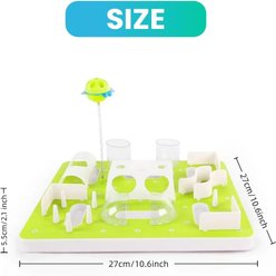 allforpaws Interactives Treat Maze Cat Puzzle Toy, Green slide 2 of 9