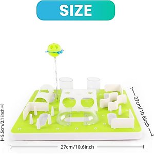 allforpaws Interactives Treat Maze Cat Puzzle Toy, Green