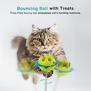 allforpaws Interactives Treat Maze Cat Puzzle Toy, Green
