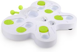 allforpaws Interactives Treat Puzzle Butterfly Cat Puzzle Toy, Green