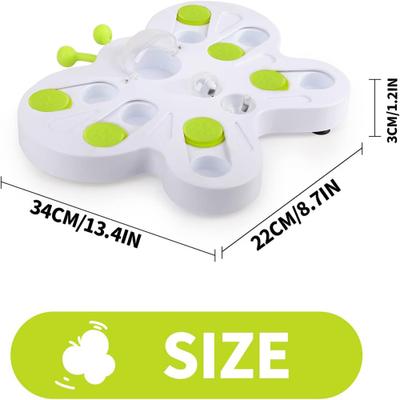 Show full view: allforpaws Interactives Treat Puzzle Butterfly Cat Puzzle Toy, Green slide 7 of 10