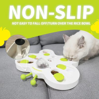Show full view: allforpaws Interactives Treat Puzzle Butterfly Cat Puzzle Toy, Green slide 5 of 10