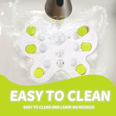 Show full view: allforpaws Interactives Treat Puzzle Butterfly Cat Puzzle Toy, Green slide 6 of 10