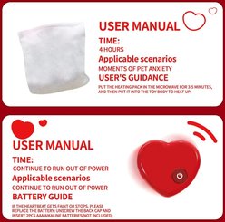 allforpaws Kitty Heartbeat 'N' Warm Plush Cat Toy, Gray slide 2 of 9