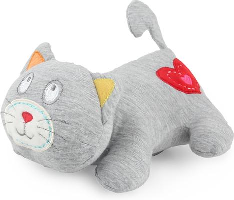 Show full view: allforpaws Kitty Heartbeat 'N' Warm Plush Cat Toy, Gray slide 8 of 9