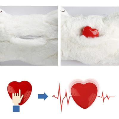 Show full view: allforpaws Little Buddy Heart Beat Simulator Dog Toy, Red slide 6 of 8