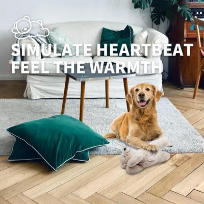 Show full view: allforpaws Little Buddy Warm Bear Plush Dog Toy, Beige slide 4 of 10