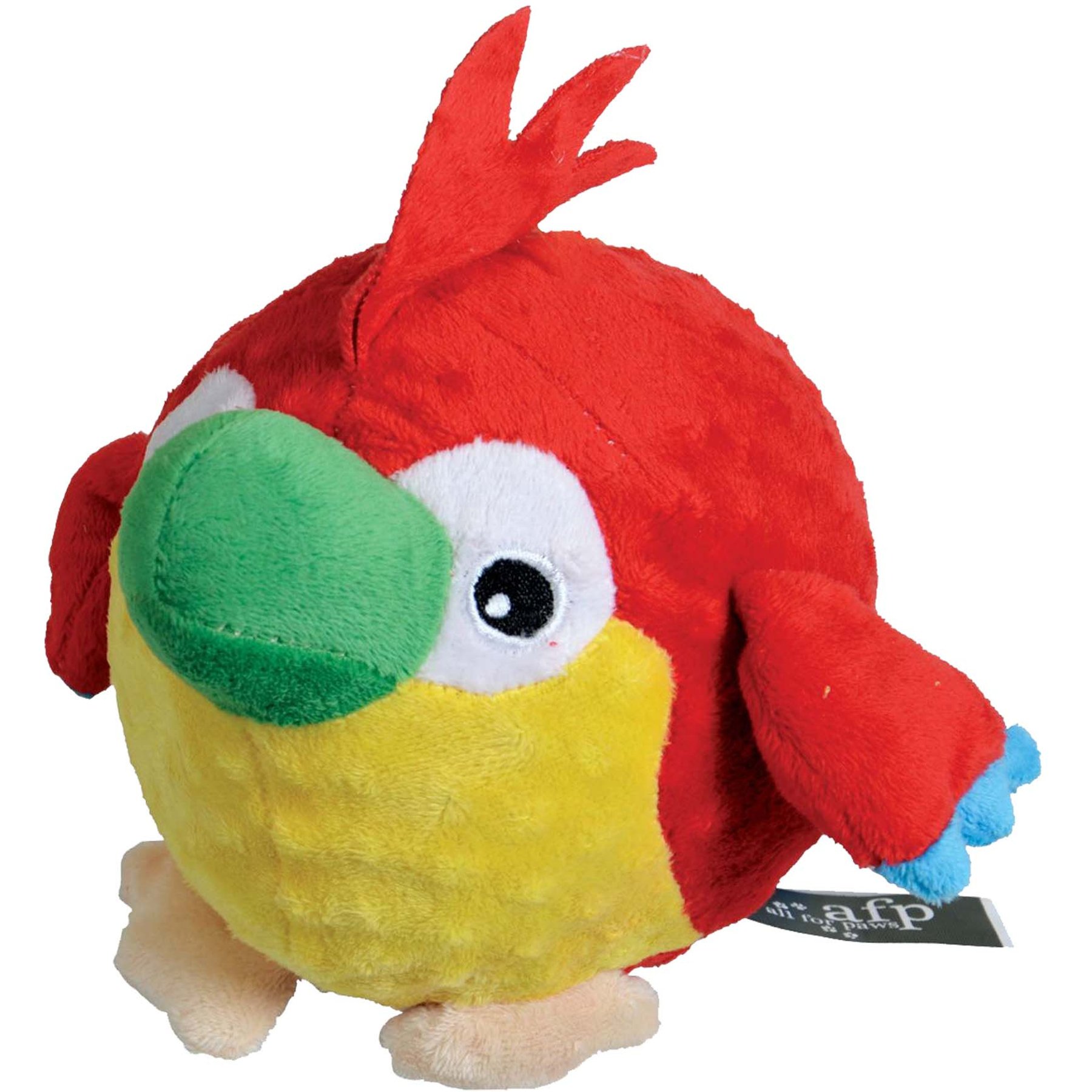 allforpaws Mouth Massager Parrot Plush Dog Toy