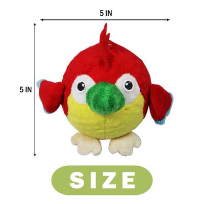 Show full view: allforpaws Mouth Massager Parrot Plush Dog Toy slide 8 of 8