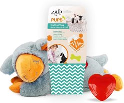 allforpaws Pups Heart Beat Sheep Plush Dog Toy, Gray slide 1 of 9