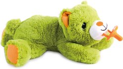 allforpaws Pups Heartbeat 'N' Warm Pacifier Buddy Plush Dog Toy, Green