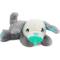 Show in main carousel: allforpaws Pups Heartbeat 'N' Warm Pacifier Buddy Plush Dog Toy, White slide 1 of 9