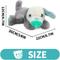 Show in main carousel: allforpaws Pups Heartbeat 'N' Warm Pacifier Buddy Plush Dog Toy, White slide 6 of 9
