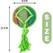 Show in main carousel: allforpaws Rope Tangle Disc Dog Rope Tug Toy, Green slide 9 of 9