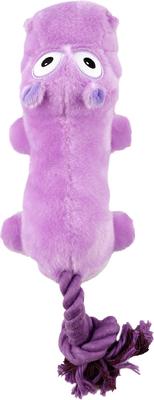 Show full view: allforpaws Ultrasonic Dancing Hippo Plush Dog Toy, Purple slide 9 of 9