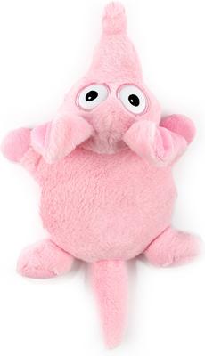 Show full view: allforpaws Ultrasonic Delirious Elephant Plush Dog Toy, Pink slide 9 of 10