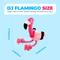 Show in main carousel: allforpaws Ultrasonic Dj Flamingo Plush Dog Toy, Pink slide 8 of 9