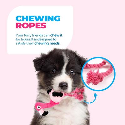 Show full view: allforpaws Ultrasonic Dj Flamingo Plush Dog Toy, Pink slide 6 of 9