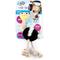 Show in main carousel: allforpaws Ultrasonic Ostrich Plush Dog Toy, Black, Small slide 1 of 10