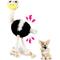 Show in main carousel: allforpaws Ultrasonic Ostrich Plush Dog Toy, Black, Small slide 9 of 10