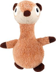 allforpaws Ultrasonic Silent Squirrel Plush Dog Toy, Brown slide 2 of 9